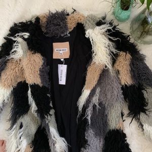 Multicolor Faux Fur Coat ✨